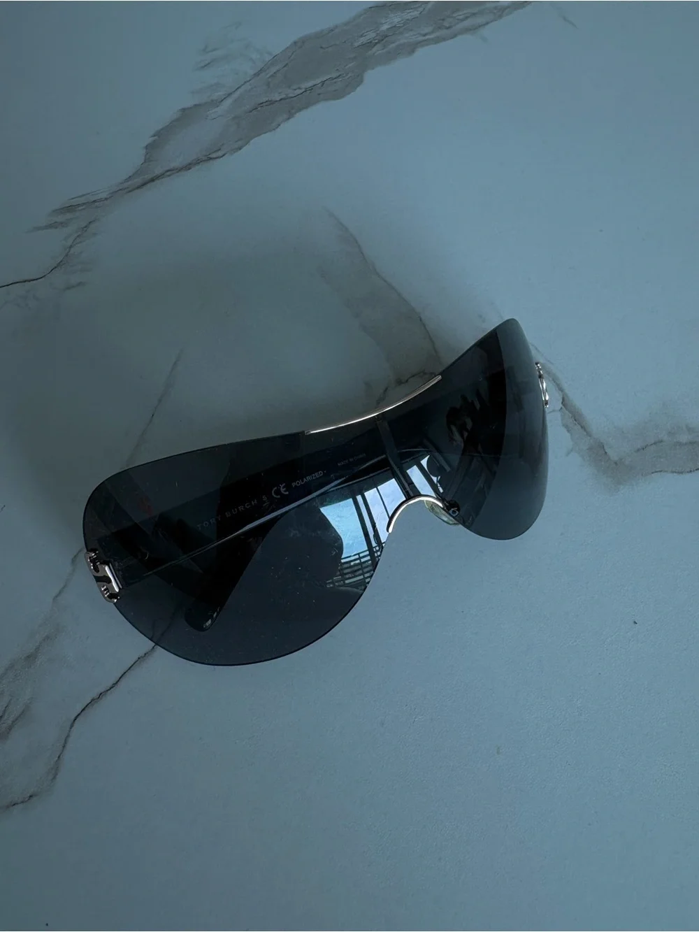 TORY BURCH TY6003 SHIELD RIMLESS W/ GRAY LENSES